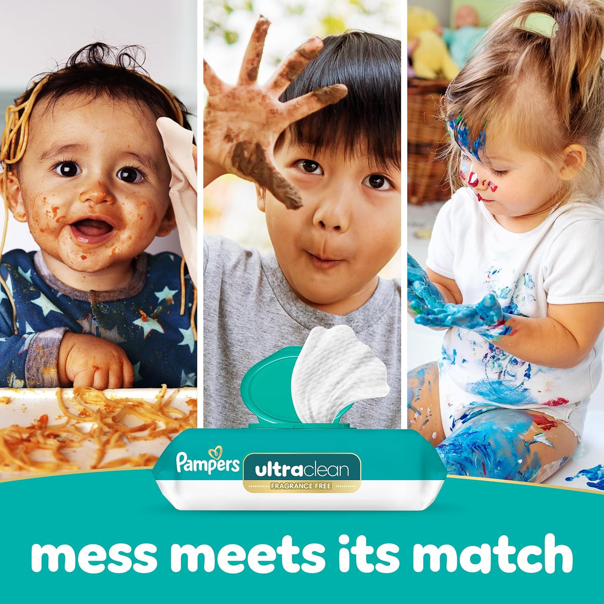 Pampers Ultraclean Baby Wipes, Unscented, 624 Wipes (8 Packs) - view 5