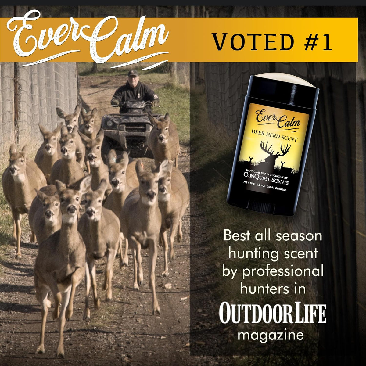Conquest Scents EverCalm Deer Herd Scent Stick, 2.5 oz - view 2