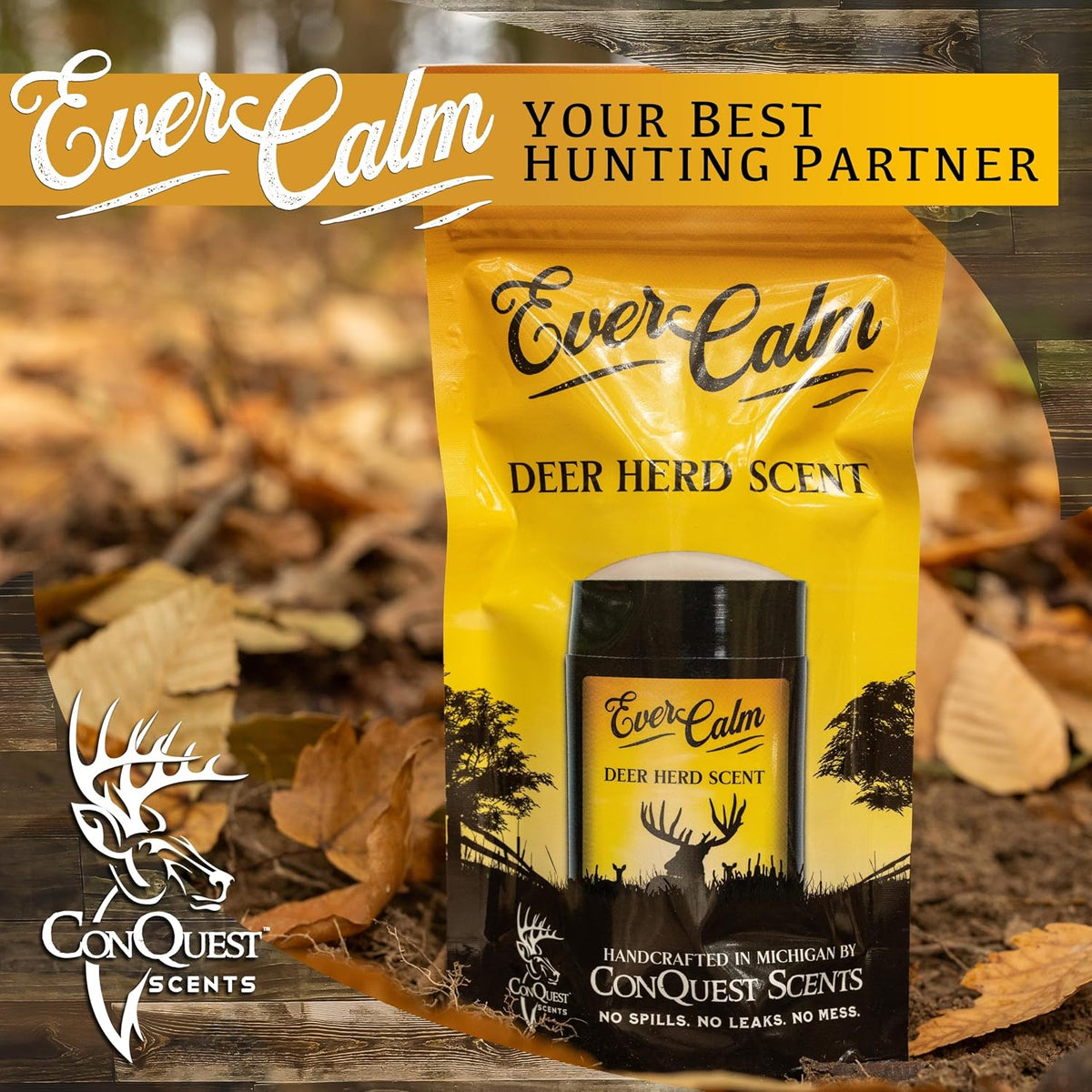 Conquest Scents EverCalm Deer Herd Scent Stick, 2.5 oz - view 5