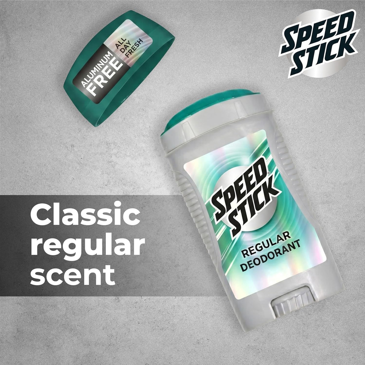 Speed Stick Aluminium Free Men's Deodorant, Regular, 3 oz, 4 Pack - view 4