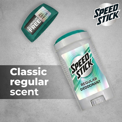 Speed Stick Aluminium Free Men's Deodorant, Regular, 3 oz, 4 Pack - view 4