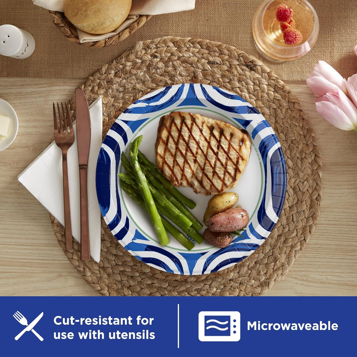 Dixie Ultra Heavy Duty Paper Plates 10 Inch, 100 Count - view 5