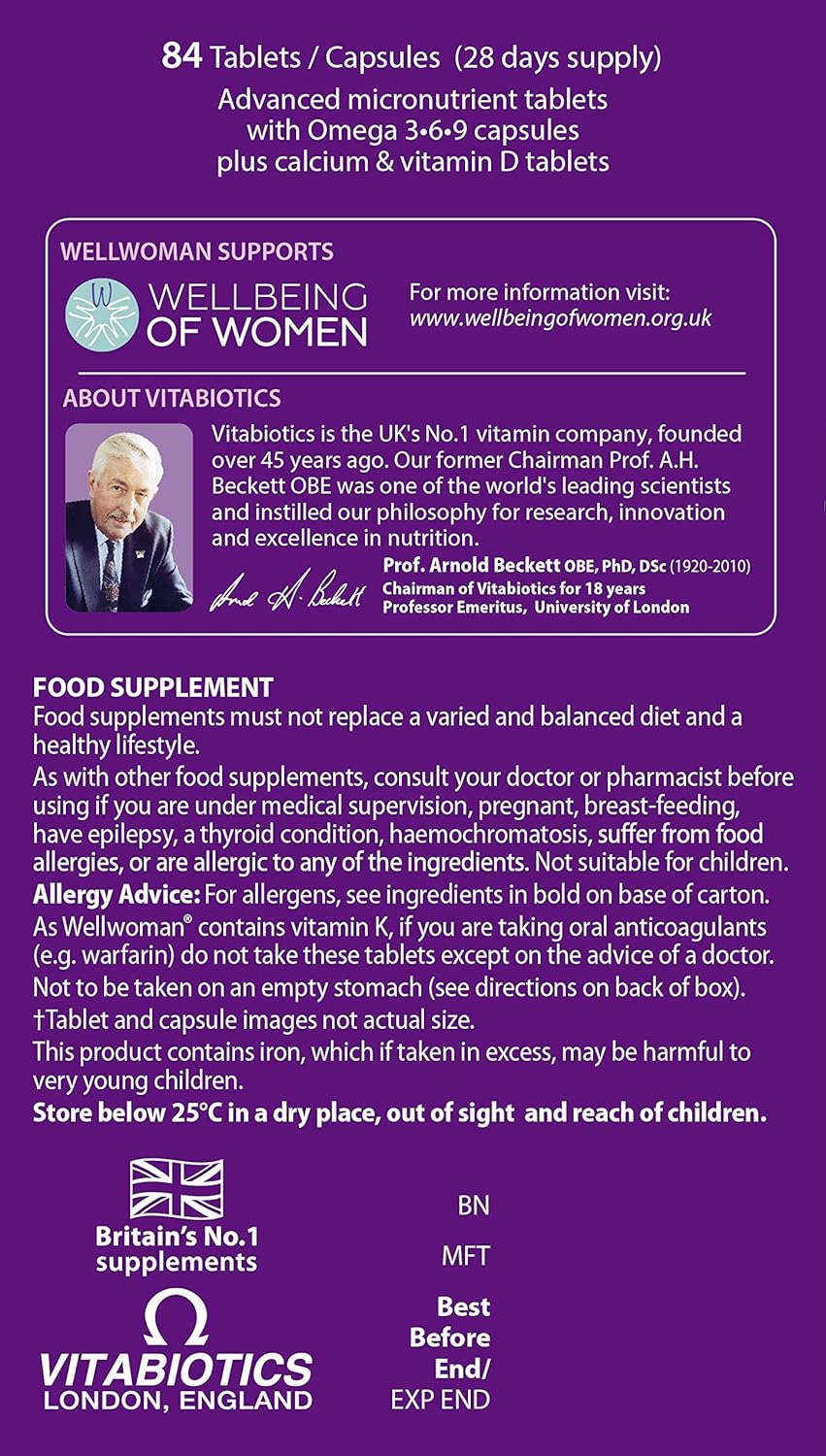 Wellwoman Max Multivitamin Tablets for Women, 84 Count - view 2