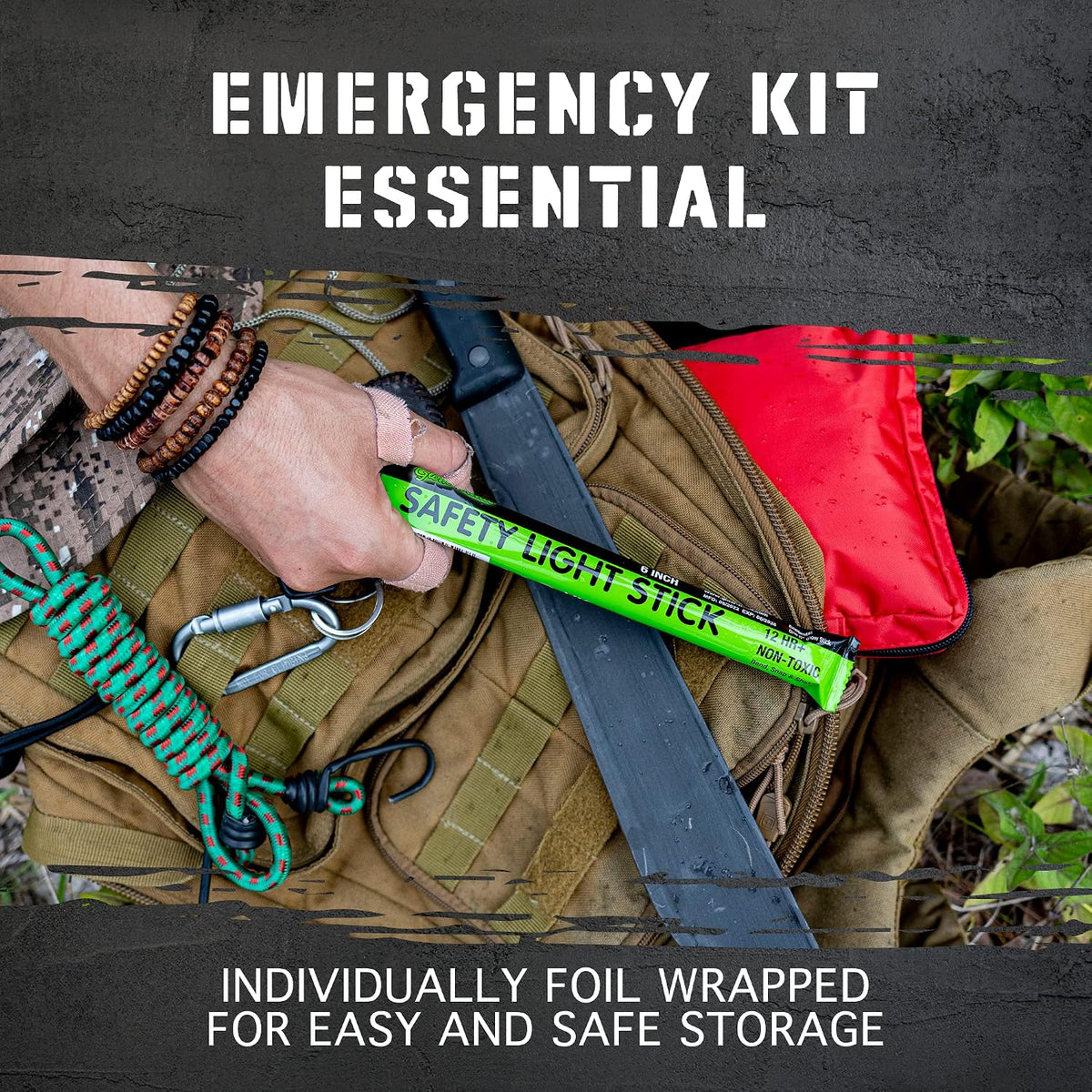Glow Mind Emergency Glow Sticks, Green, Pack of 12 - view 5