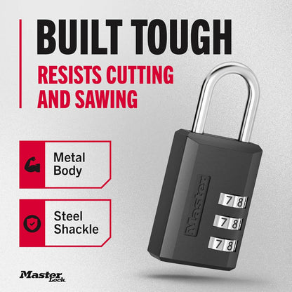 Master Lock 647EC Combination Padlock, 3-Digit, Small - view 2