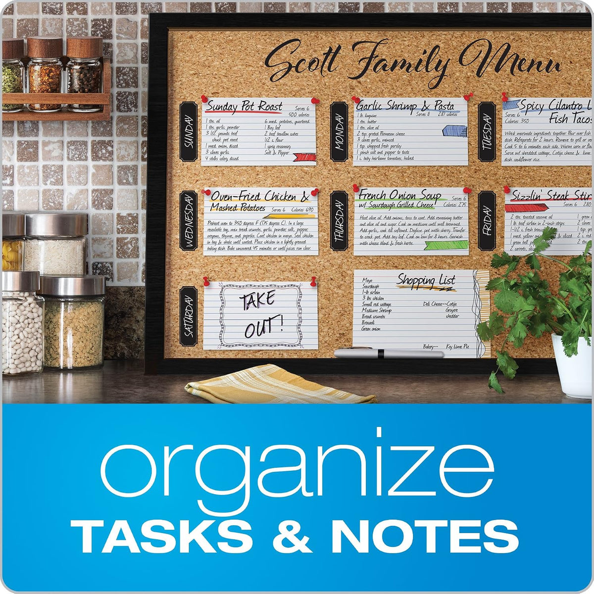 Oxford Heavyweight Ruled Index Cards, 3 x 5 Inch, White, 100 Pack - view 6
