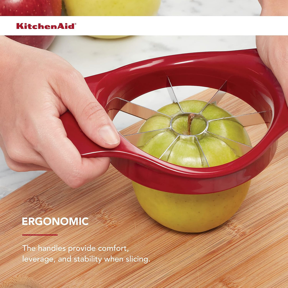 KitchenAid Classic Fruit Slicer, Red (KE305OHERA) - view 4