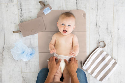 Ubbi On-the-Go Baby Changing Mat, Taupe - view 2