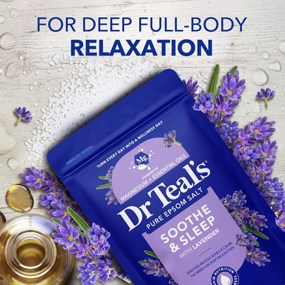 Dr Teal's Lavender Epsom Salt Bath Soak, 48 oz - view 4
