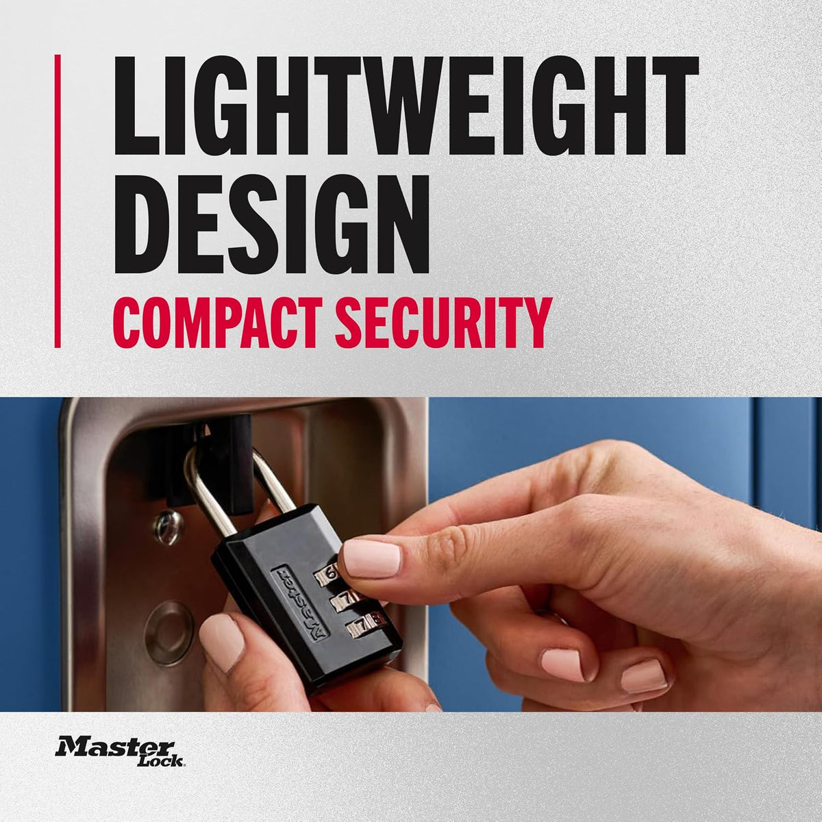 Master Lock 647EC Combination Padlock, 3-Digit, Small - view 3
