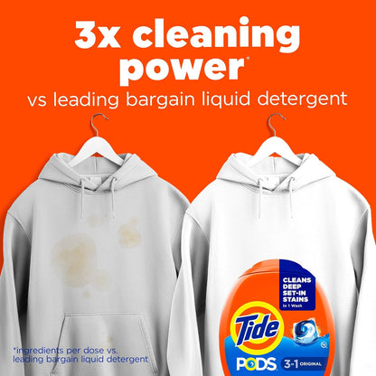 Tide PODS 3-in-1 Laundry Detergent, Original, 42 Count - view 2
