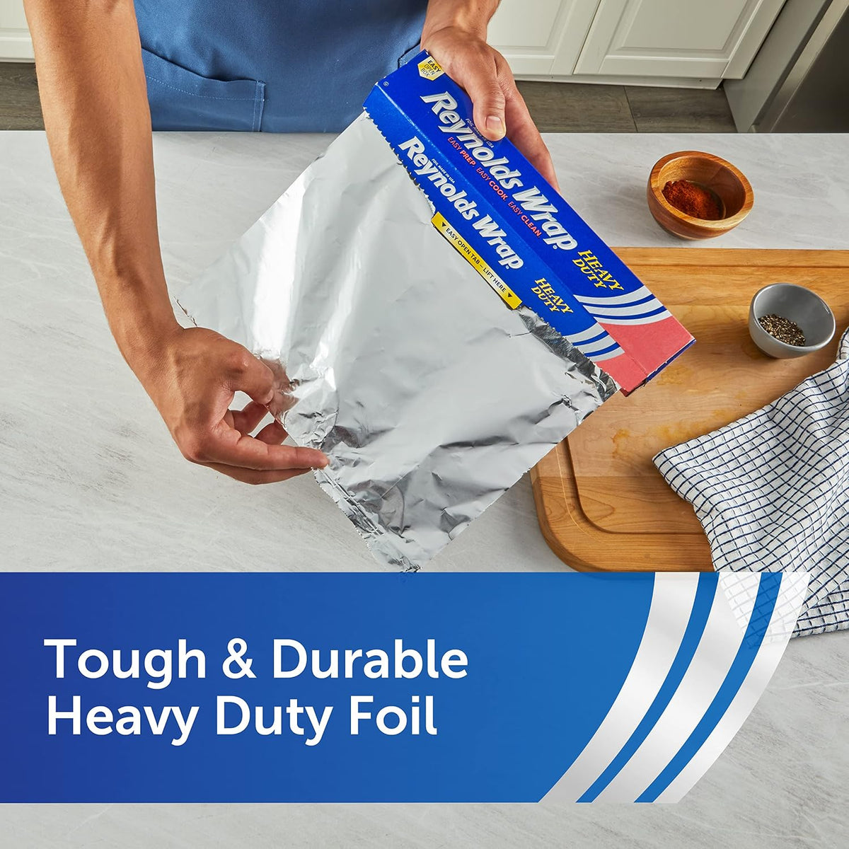 Reynolds Wrap Heavy Duty Aluminium Foil, 12 in x 50 ft (50 sq ft) - view 4