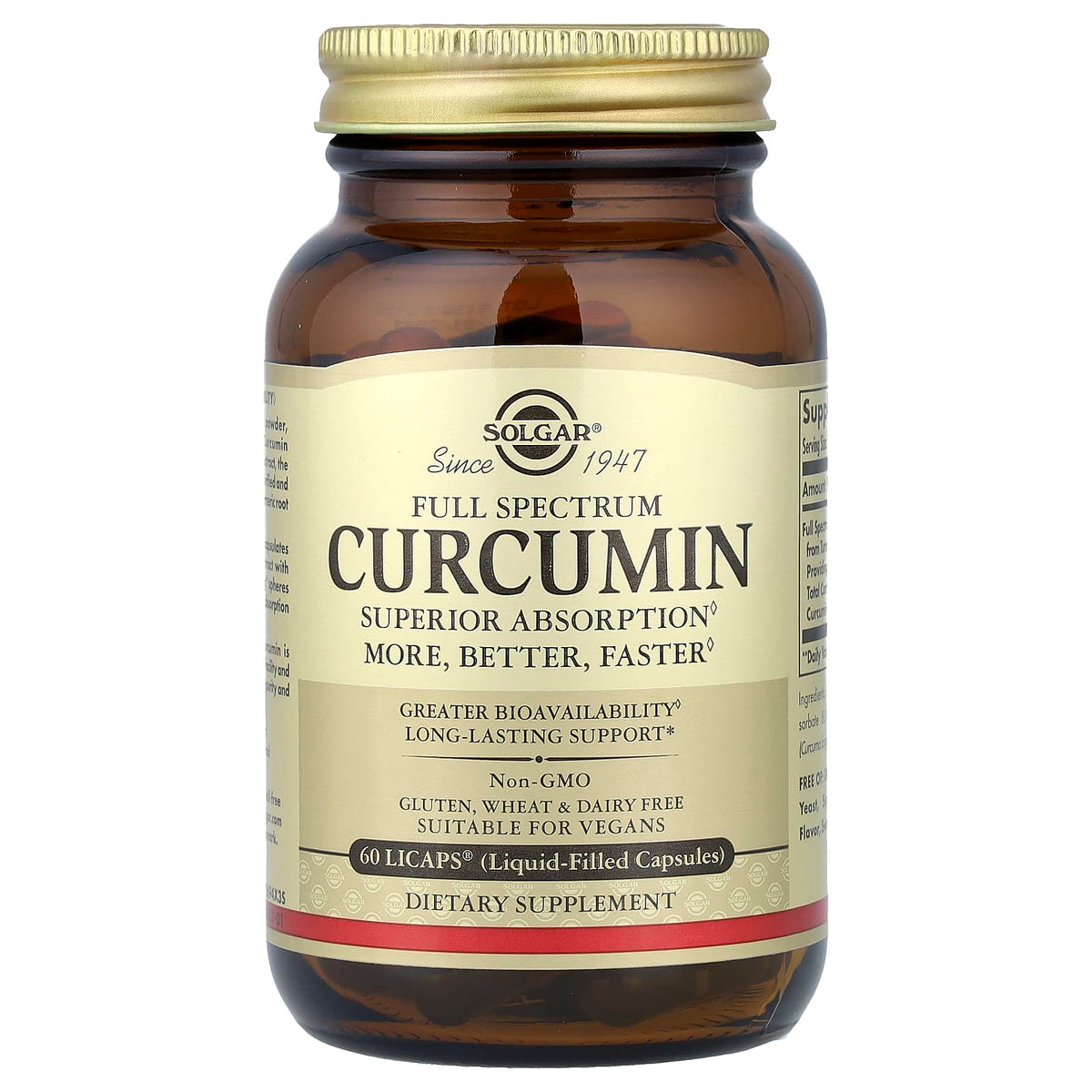 Solgar Full Spectrum Curcumin, 60 LiCaps - view 3
