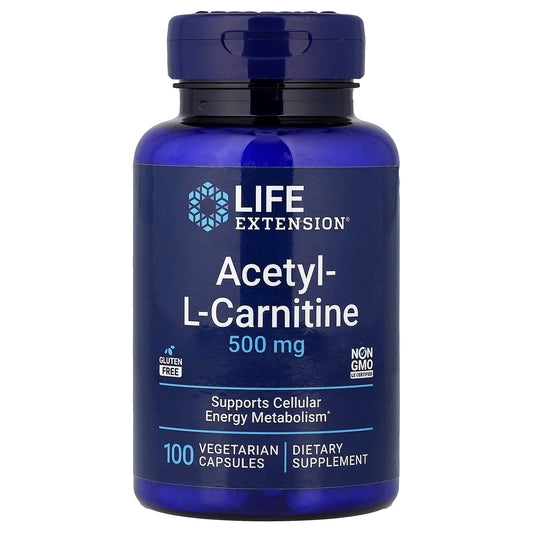 Life Extension Acetyl-L-Carnitine, 100 Vegetarian Capsules