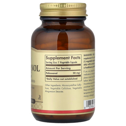 Solgar Policosanol 20 mg, 100 Vegetable Capsules - view 2