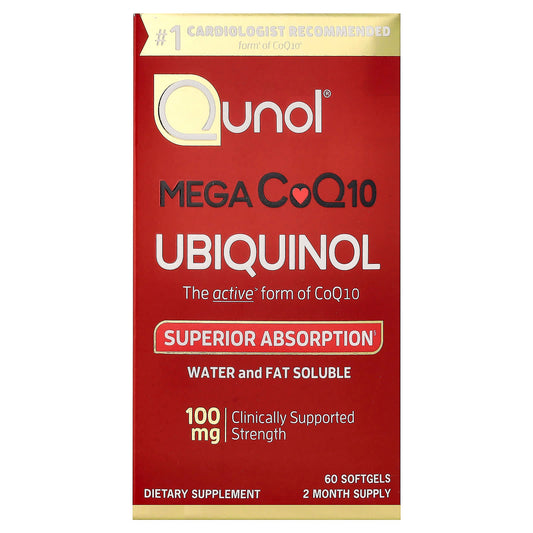 Qunol Mega CoQ10 Ubiquinol 100 mg, 60 Softgels