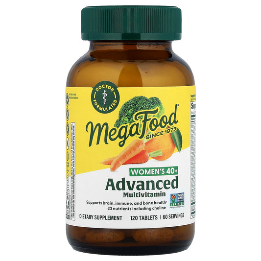 MegaFood Women's 40+ Advanced Multivitamin, 120 Tablets