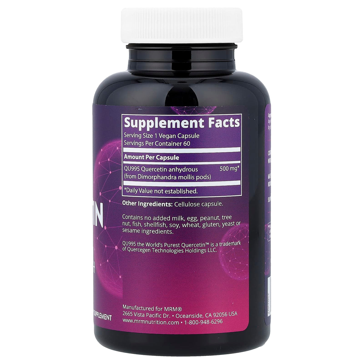 MRM Nutrition Quercetin, 60 Vegan Capsules (500 mg per Capsule) - view 2