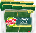 Scotch-Brite Heavy Duty Scrub Sponges, Pack of 6