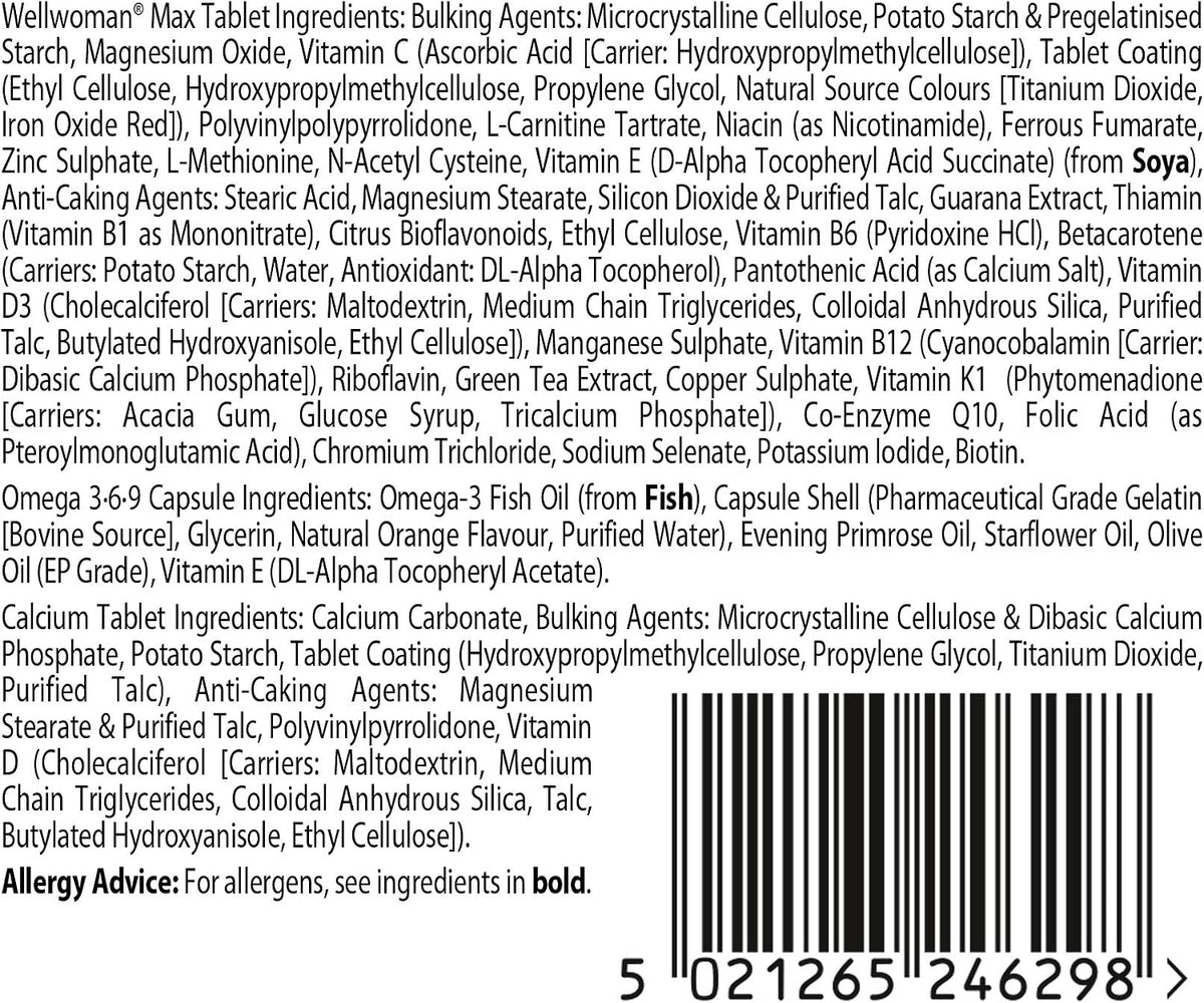 Wellwoman Max Multivitamin Tablets for Women, 84 Count - view 6