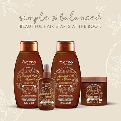 Aveeno Almond Oil Blend Hydrating Hair Mask with Avocado Oil and Oat, 8 fl oz - view 5