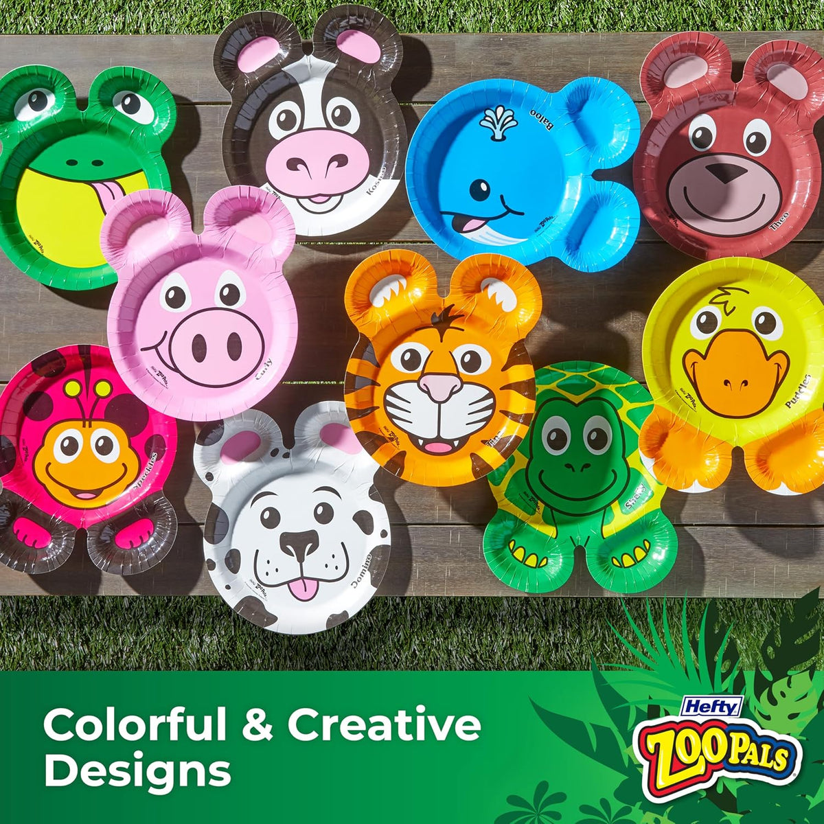 Hefty Zoo Pals Kids Paper Plates, 7.75 Inch, 20 Count - view 4