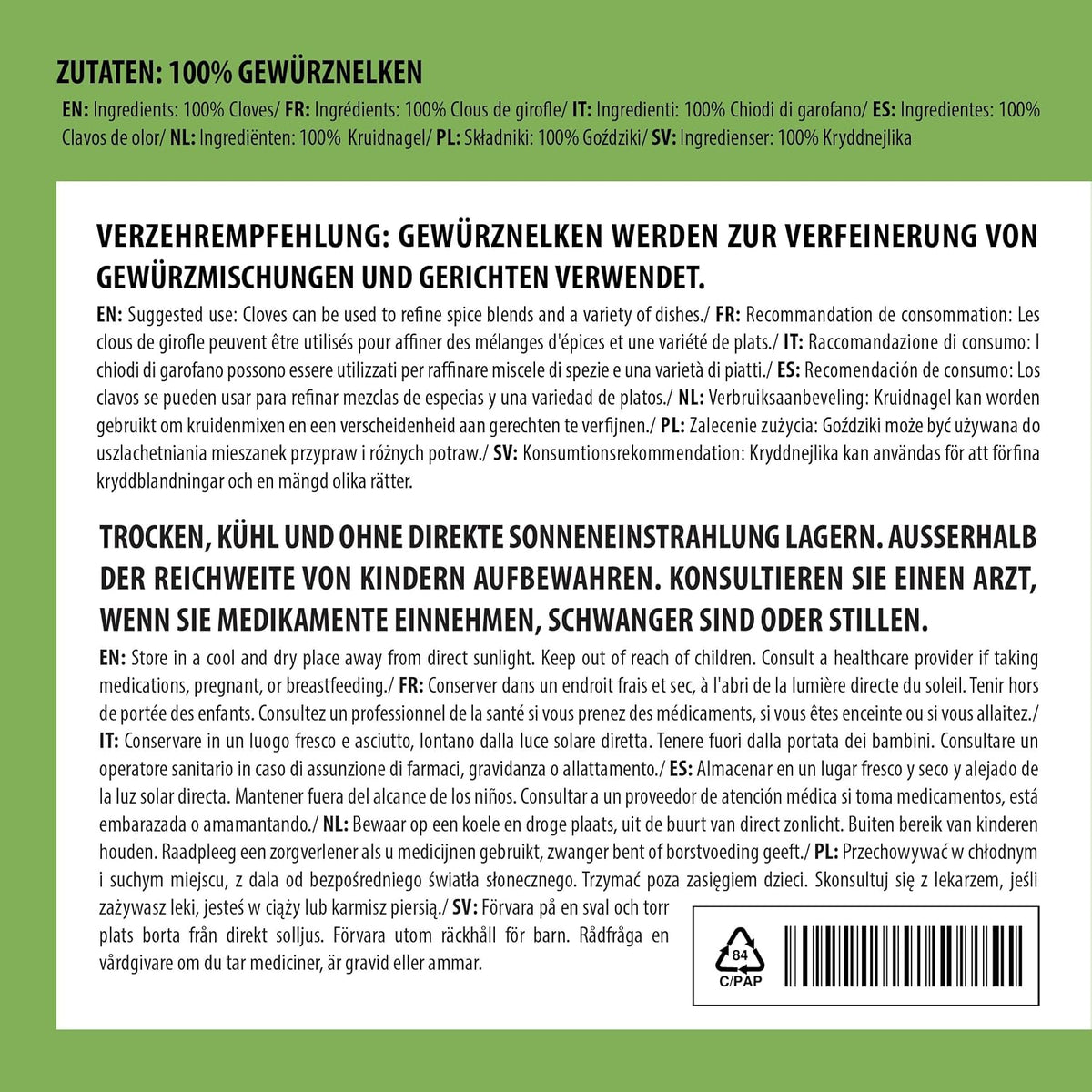 Alpi Nature Ground Cloves 250g - view 3