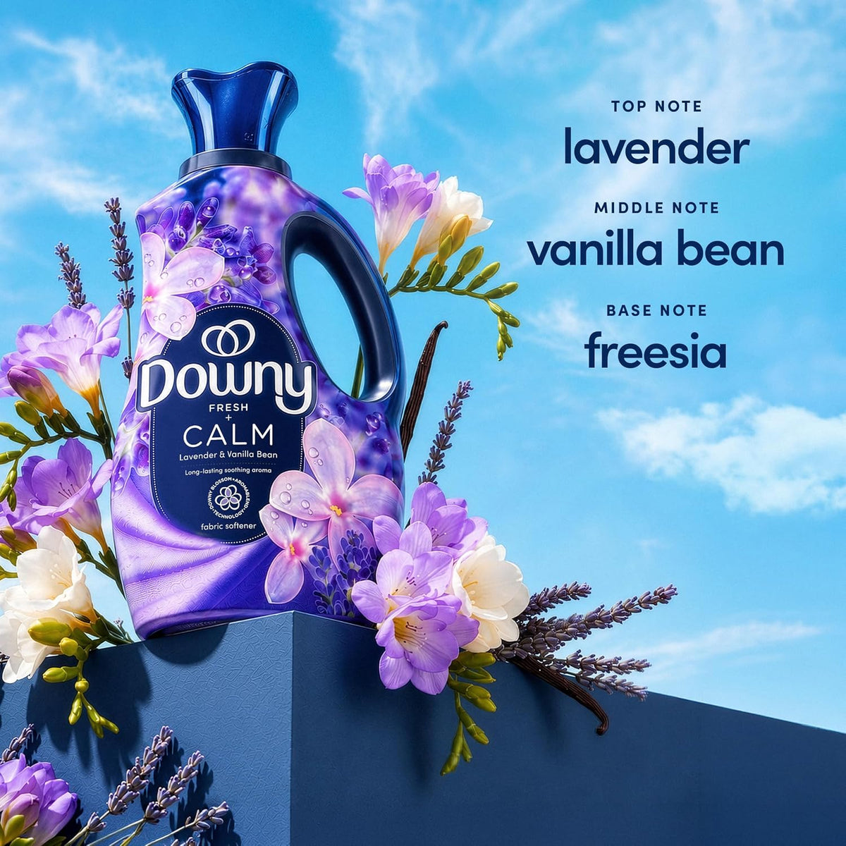 Downy Ultra Soft Fabric Softener Calm Lavender Vanilla Bean 1.66 L, 83 Loads - view 3
