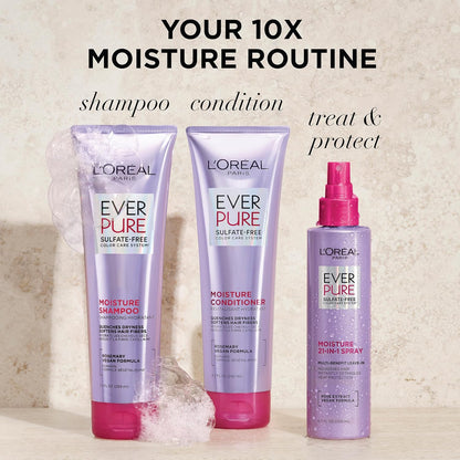 L'Oreal Paris EverPure 21-in-1 Leave-In Conditioner Spray, 6.8 fl oz - view 5