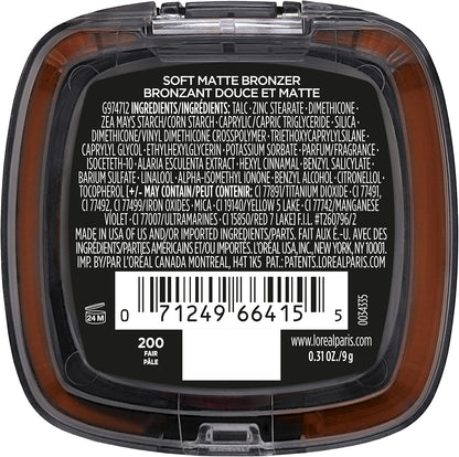 L'Oréal Paris Infallible Up to 24H Fresh Wear Soft Matte Bronzer - Fair, 0.31 oz - view 6