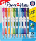 Paper Mate Clearpoint Mechanical Pencils - 0.7 mm HB, Assorted Colours, 10 Count