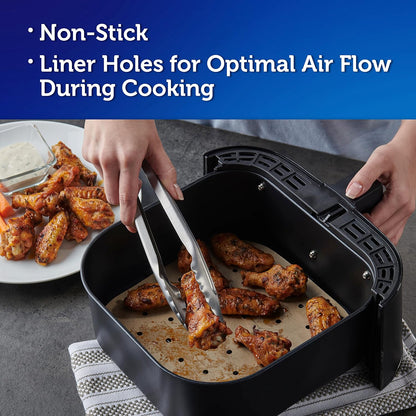 Reynolds Kitchens Unbleached Parchment Air Fryer Liners, 9 in, 50 Count - view 3