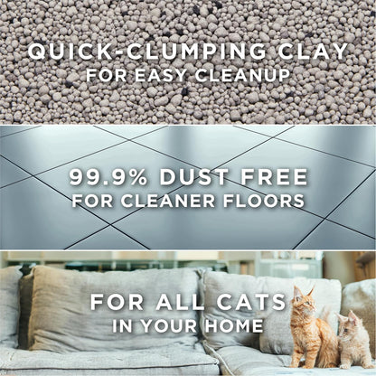 Purina Tidy Cats Free and Clean Unscented Clumping Cat Litter, 38 lb Box - view 4