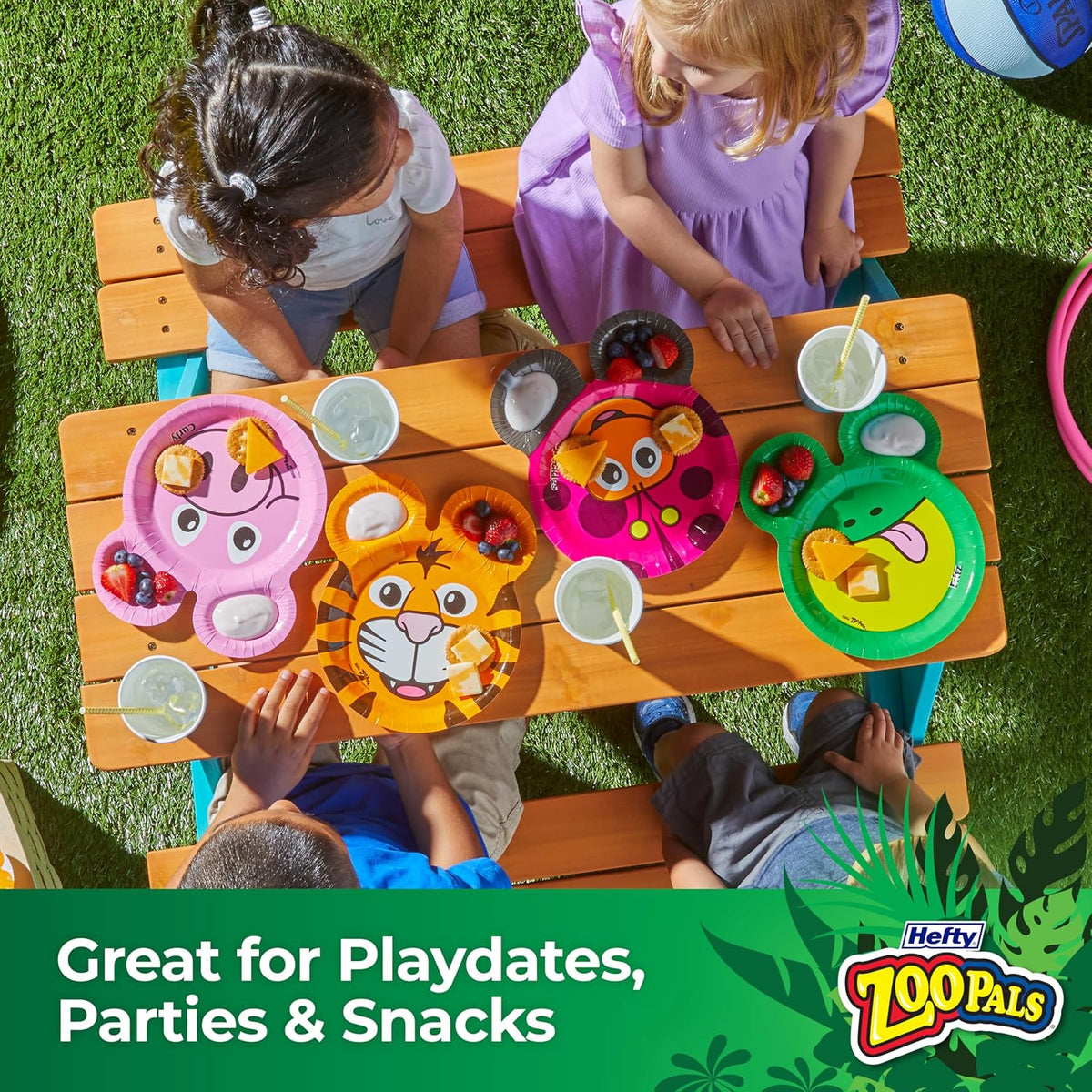 Hefty Zoo Pals Kids Paper Plates, 7.75 Inch, 20 Count — alternate product view