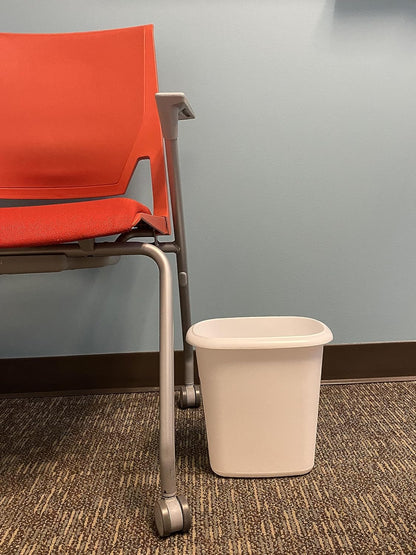 Rubbermaid Vanity Wastebasket, 1.5 Gallon (6 Quart), White - view 6