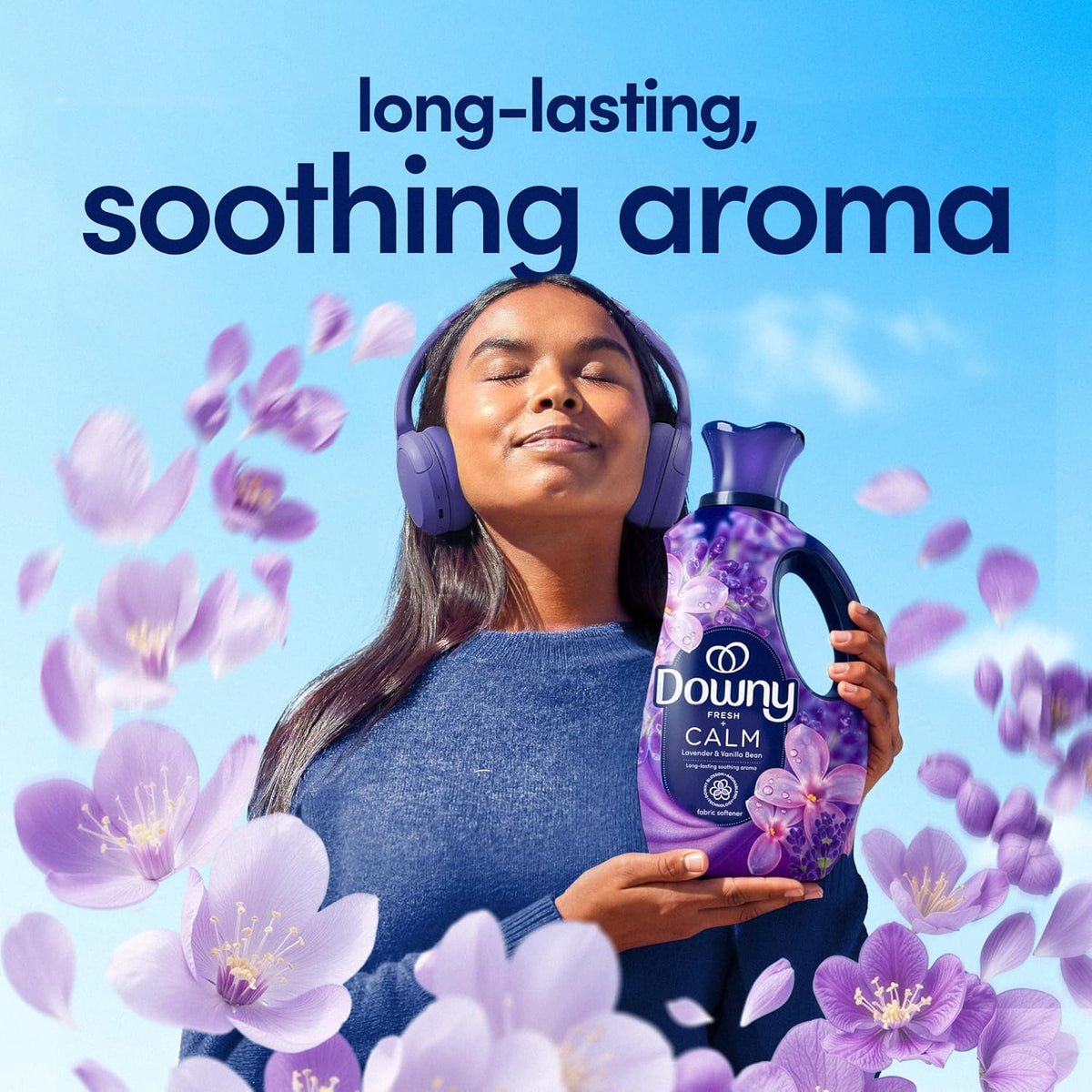 Downy Ultra Soft Fabric Softener Calm Lavender Vanilla Bean 1.66 L (56.1 fl oz), 83 Loads — alternate product view