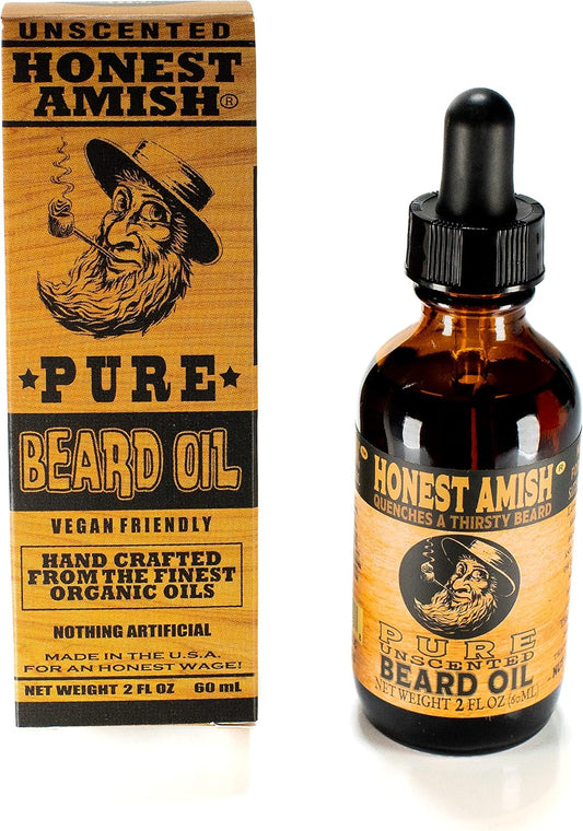 Honest Amish Pure Beard Oil Fragrance Free 2 oz (60 ml) - view 2