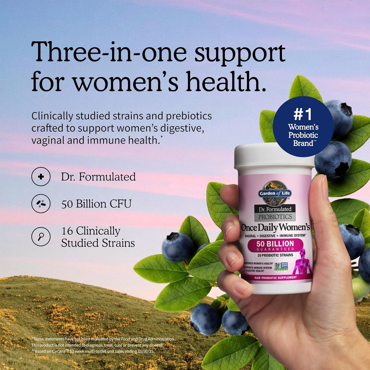 Garden of Life Dr. Formulated Women's Probiotics 50B CFU, 30 Capsules - view 2