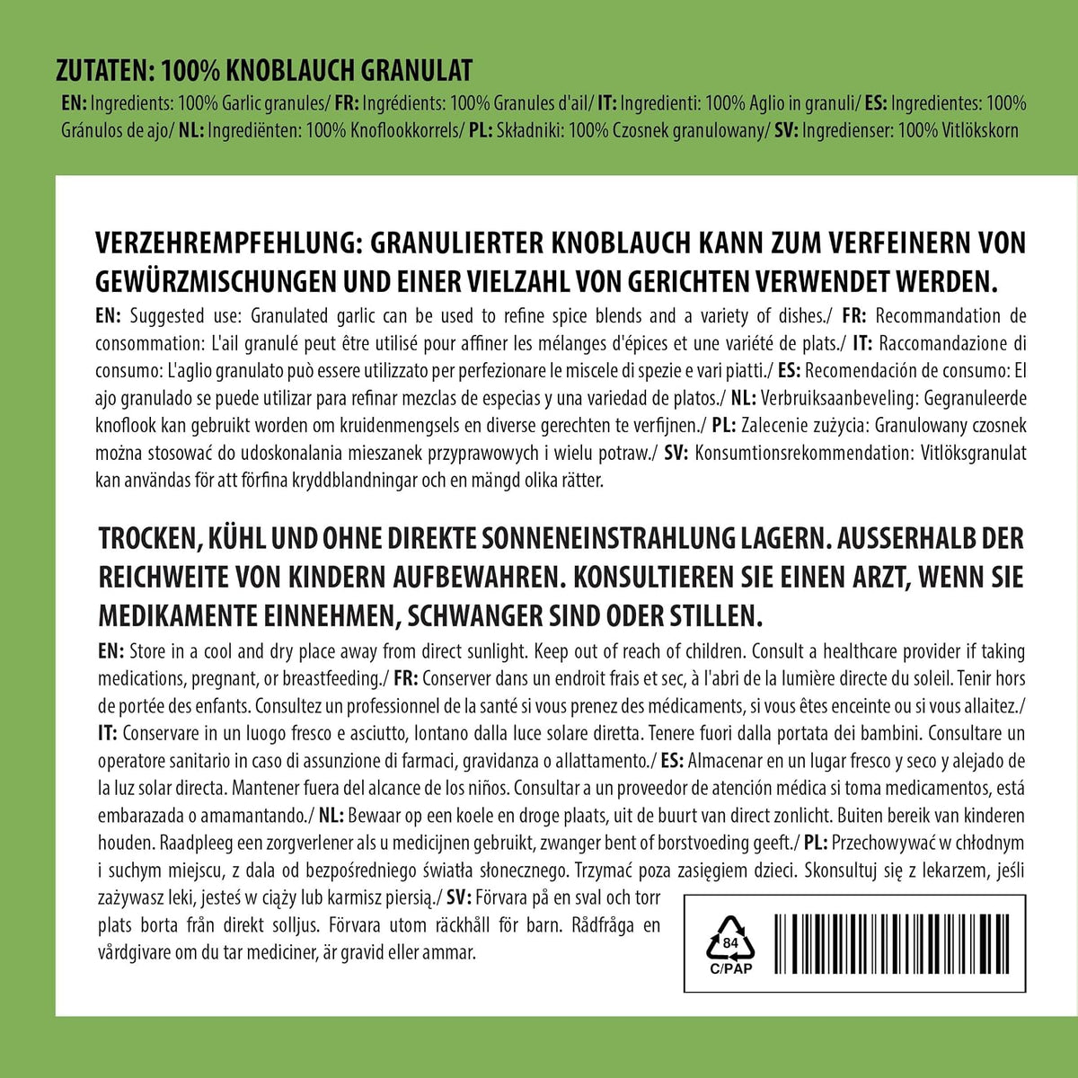 Alpi Nature Garlic Granules 250 g - view 3