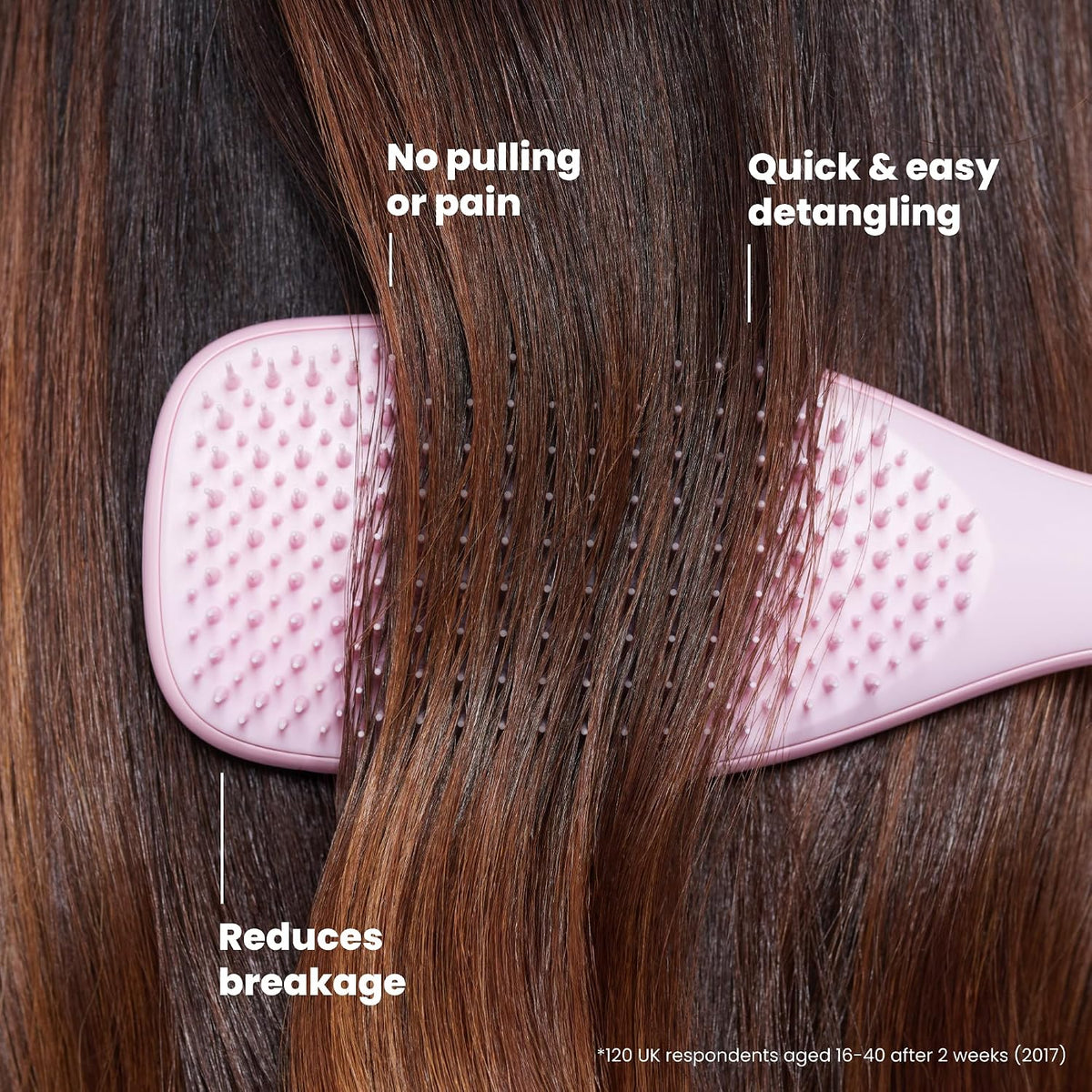 Tangle Teezer Ultimate Detangler Brush, Straight to Wavy, Millennial Pink - view 4