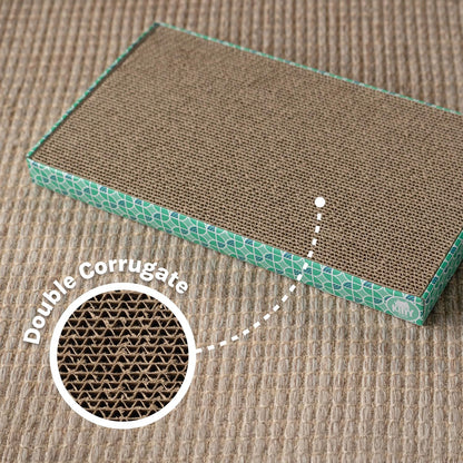 Kitty City XL Cat Scratcher Pads, Corrugated Cardboard, 10 x 18 Inch, Pack of 3 - view 5