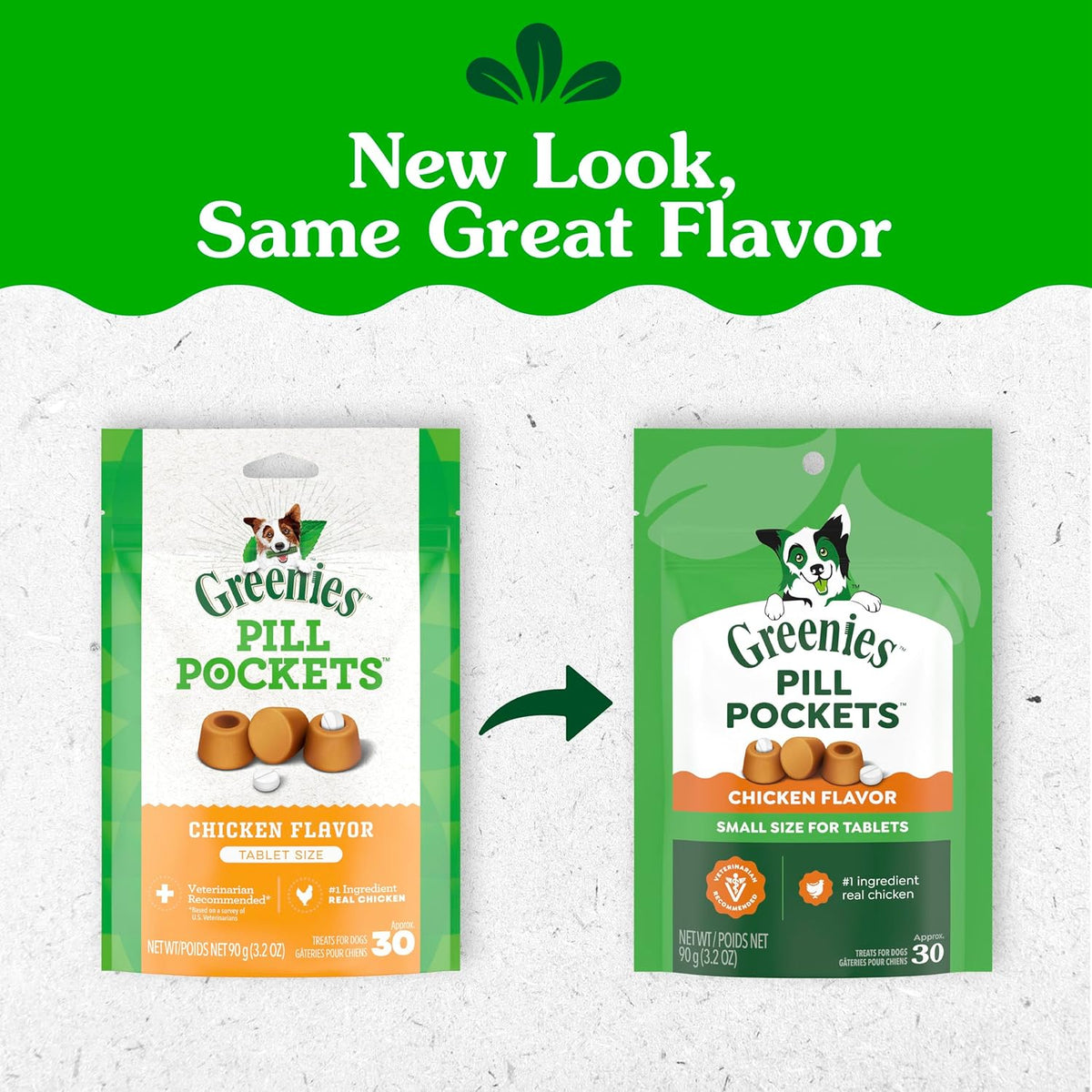 Greenies Pill Pockets for Dogs, Small, Chicken, 30 Treats (3.2 oz) - view 2