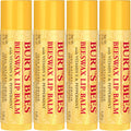 Burt's Bees Beeswax Lip Balm, 4.3 g (0.15 oz), Pack of 4