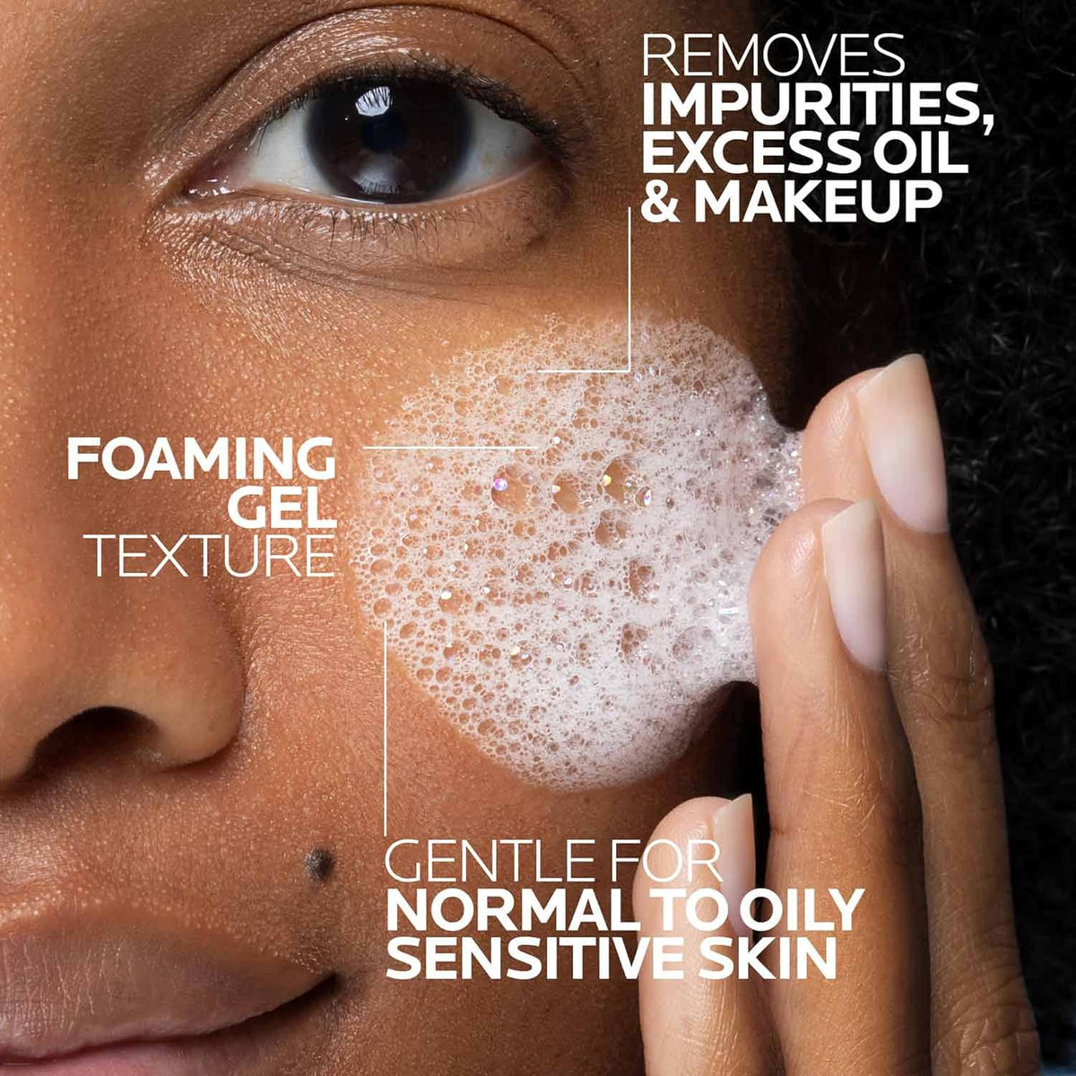 La Roche-Posay Toleriane Purifying Foaming Facial Cleanser, 13.52 oz - view 4