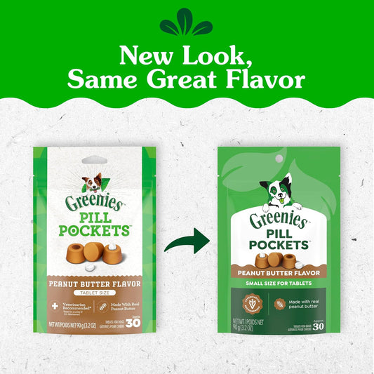 Greenies Pill Pockets for Dogs - Peanut Butter, Tablet Size, 3.2 oz, 30 Treats - view 2