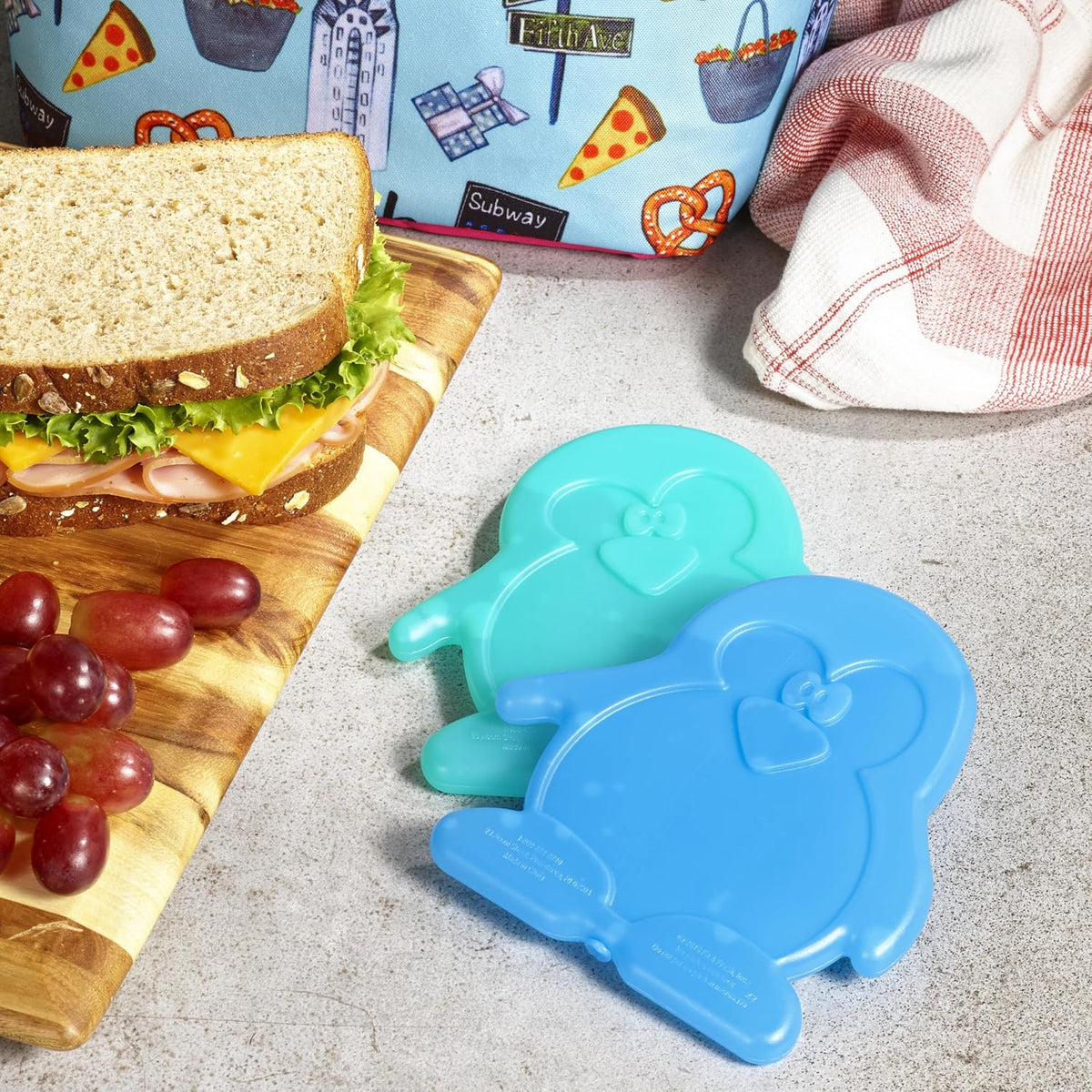 Fit & Fresh Cool Coolers Kids Lunch Box Ice Packs, Pack of 4 - view 6