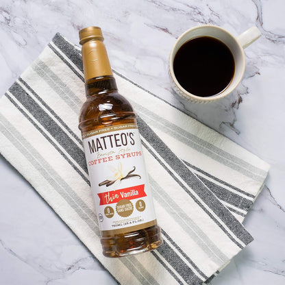 Matteo's Sugar Free Coffee Syrup, Vanilla, 25.4 oz - view 6