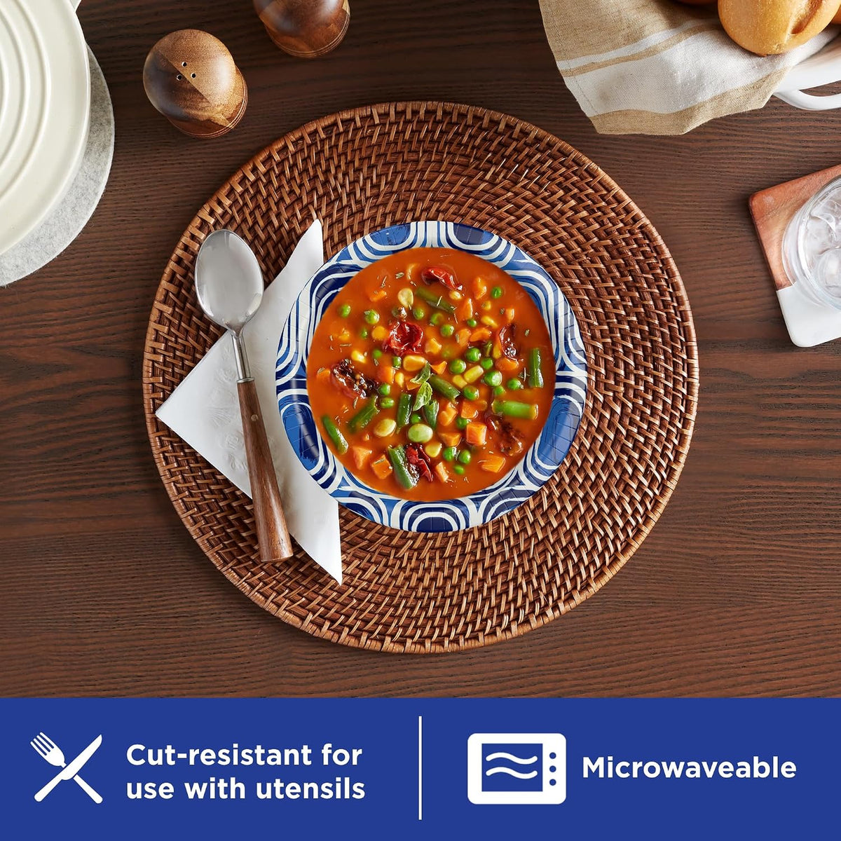 Dixie Ultra Large Paper Bowls 20 oz, 56 Count - view 3
