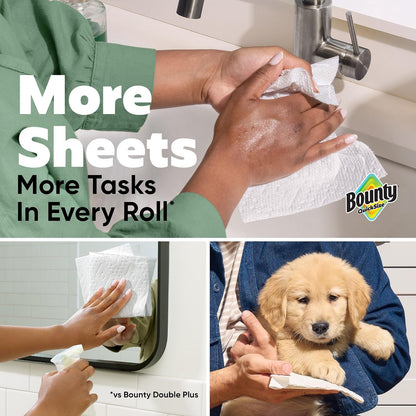 Bounty Quick Size Paper Towels, White, 8 Family Rolls - view 3