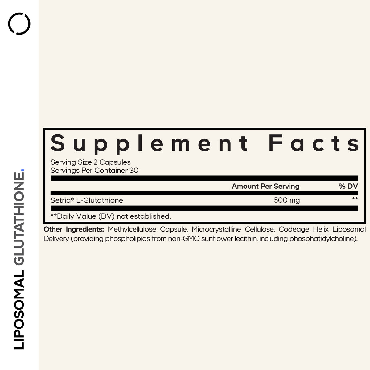 Codeage Liposomal Glutathione, 60 Vegetable Capsules (250 mg per Capsule) - view 4
